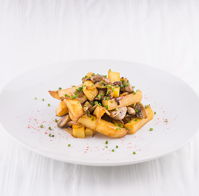 Заказ Картофель жареный с луком и грибами 